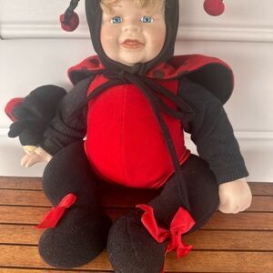 Anne Geddes porcelain lady bug doll